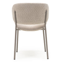 Stol Safira – bouclé / beige (sett med 2 stk.)