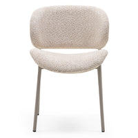 Stol Safira – bouclé / beige (sett med 2 stk.)