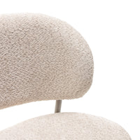 Stol Safira – bouclé / beige (sett med 2 stk.)
