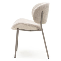Stol Safira – bouclé / beige (sett med 2 stk.)