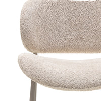 Stol Safira – bouclé / beige (sett med 2 stk.)