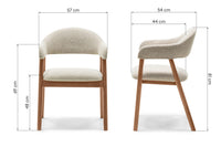 Spisestol SORRENTO Vista120 Beige