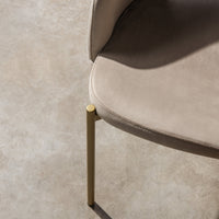 Spisestol JAZZ Beige / Gullben