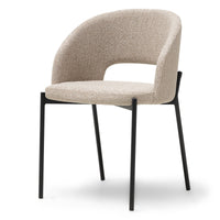 Stol Jazz – beige meleret / svarte ben (sett med 2 stk.)