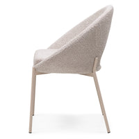 Luigi HDC232015 – Spisestol i beige tekstil med heltrukket design
