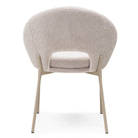 Luigi HDC232015 – Spisestol i beige tekstil med heltrukket design