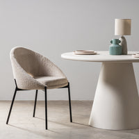 Spisestol LUIGI Beige/Svart