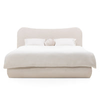 Derry S239 – Kontinentalseng med vertikal hodegavl i UF998 Beige
