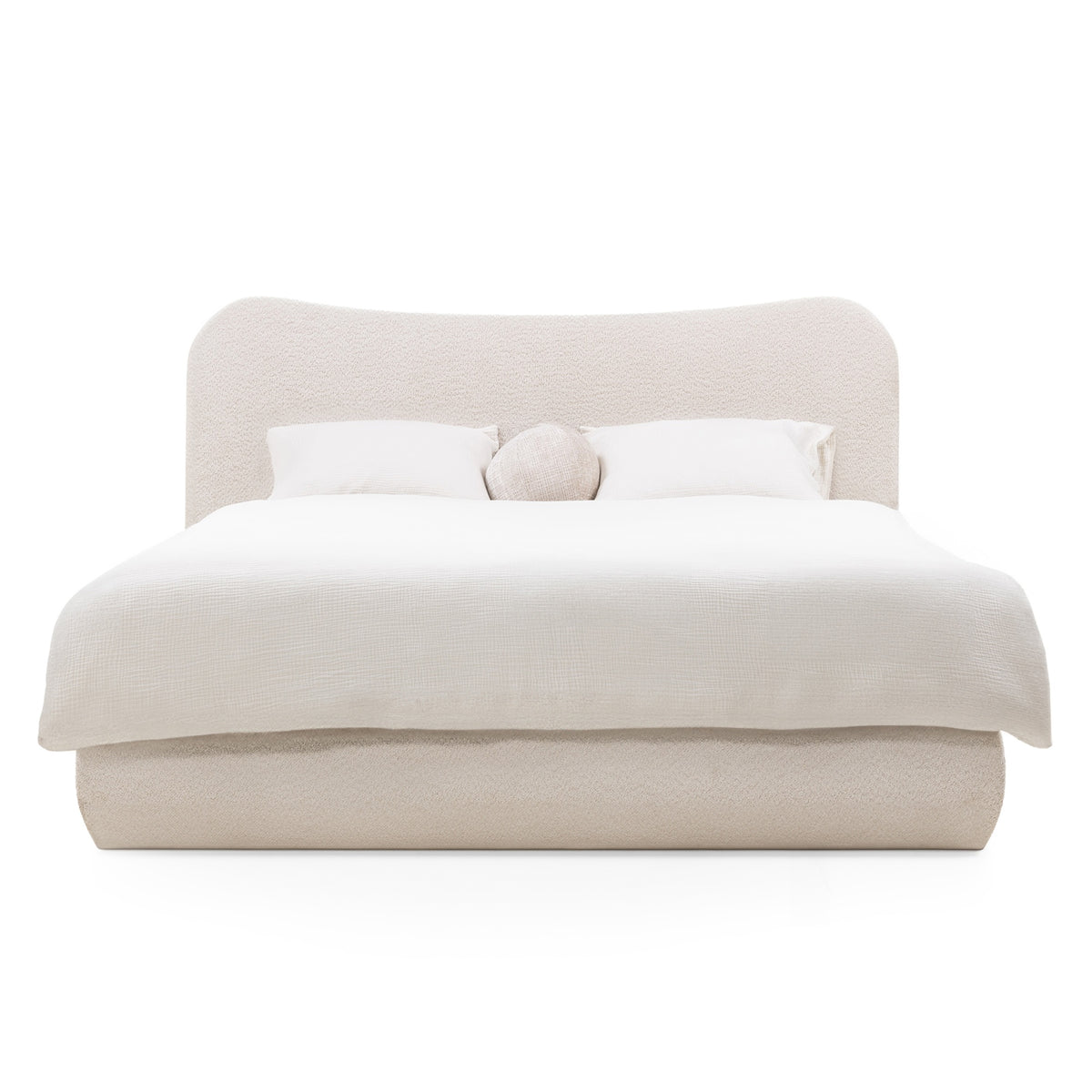 Derry S239 – Kontinentalseng med vertikal hodegavl i UF998 Beige