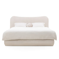 Derry S239 – Kontinentalseng med vertikal hodegavl i UF998 Beige