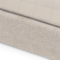 Polstret seng Luno – lys beige / 140x200 cm