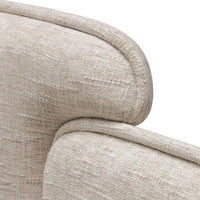 Polstret seng Nestia – lys beige / 160x200 cm