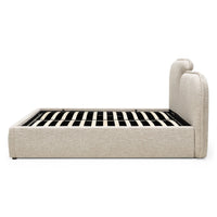 Polstret seng Nestia – lys beige / 160x200 cm