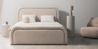 Ovoid S201 – Kontinentalseng i UF998 Beige med buet design