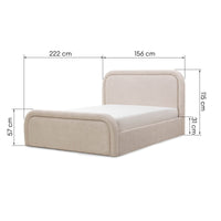 Ovoid S201 – Kontinentalseng i UF998 Beige med buet design