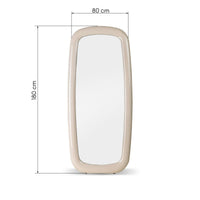 Speil Uva – blankt / lys beige / 180x80 cm