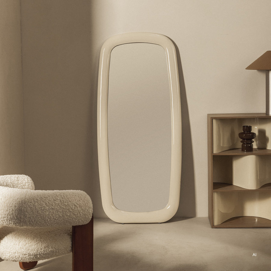 Speil Uva – blankt / lys beige / 180x80 cm