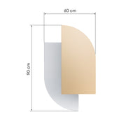 60×90 Mauro speil med rosa glass