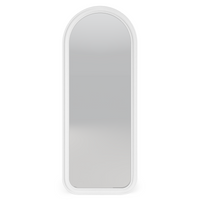 Speil Grezzo – buet form / hvit / 70x175 cm
