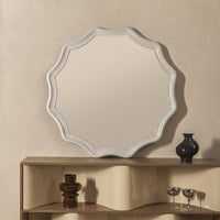 Speil Luppo – blankt / lys beige / 100 cm