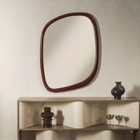 Speil Siri – bordeauxbrun / 120x80 cm