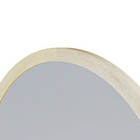 Speil Sesto – tre / naturfarget / rund 60 cm