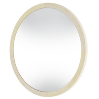 Speil Sesto – tre / naturfarget / rund 60 cm
