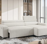 Hjørnesofa Lyon S med elektrisk seteforlengelse