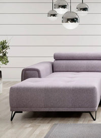 Hjørnesofa Marvin Mini 276x177cm. (med elektrisk skyvedel)