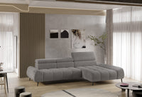 Hjørnesofa Mavel S (292×176 cm) med elektrisk skyvedel