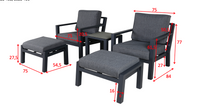 Loungegruppe Barcelona – svart