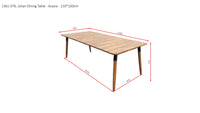 Spisebord Julian 210 x 100 – natur