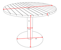 Spisebord Cot rundt ⌀100 – natur