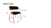 Spisestol Arrow 2-pakk – svart
