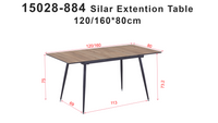 Spisebord Silar 120 x 80 – svart