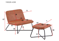 Loungelenestol X – brun