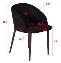 Spisestol Arch 2-pakk – svart