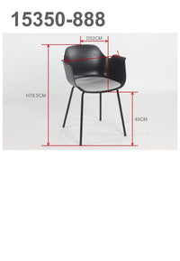 Spisestol Comfort 2-pakk – grå