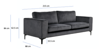 Sofa 3-seter Bolero