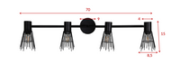 Vegglampe Pico – svart