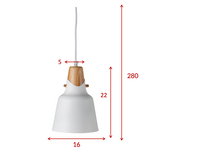 Taklampe Rigel – hvit