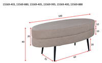 Puff Otto 40 x 41 x 100 – hvit