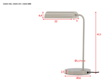 Bordlampe Harmonica – svart