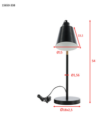 Bordlampe Skott – svart