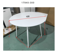 Spisebord Plaza rundt ⌀100 – laminert bordplate
