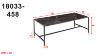 Sofabord Dipp 130 x 60 – svart