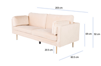 Sofa 3-seter Boom – beige