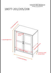 Skap Acero 43 x 97 x 80 – hvit