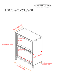 Skap Bakal 40 x 100 x 80 – svart