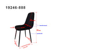 Spisestol Polar 2-pakk – svart